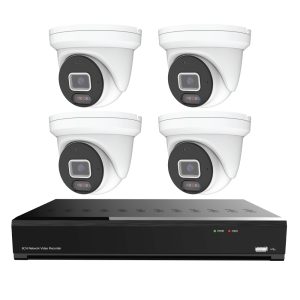 PA-53441 (CTVISION 4K 4ch A.I. NVR + 4 x 5MP A.I. Active Deterrence Colour Night-Vision Turret Camera + 1TB HDD)