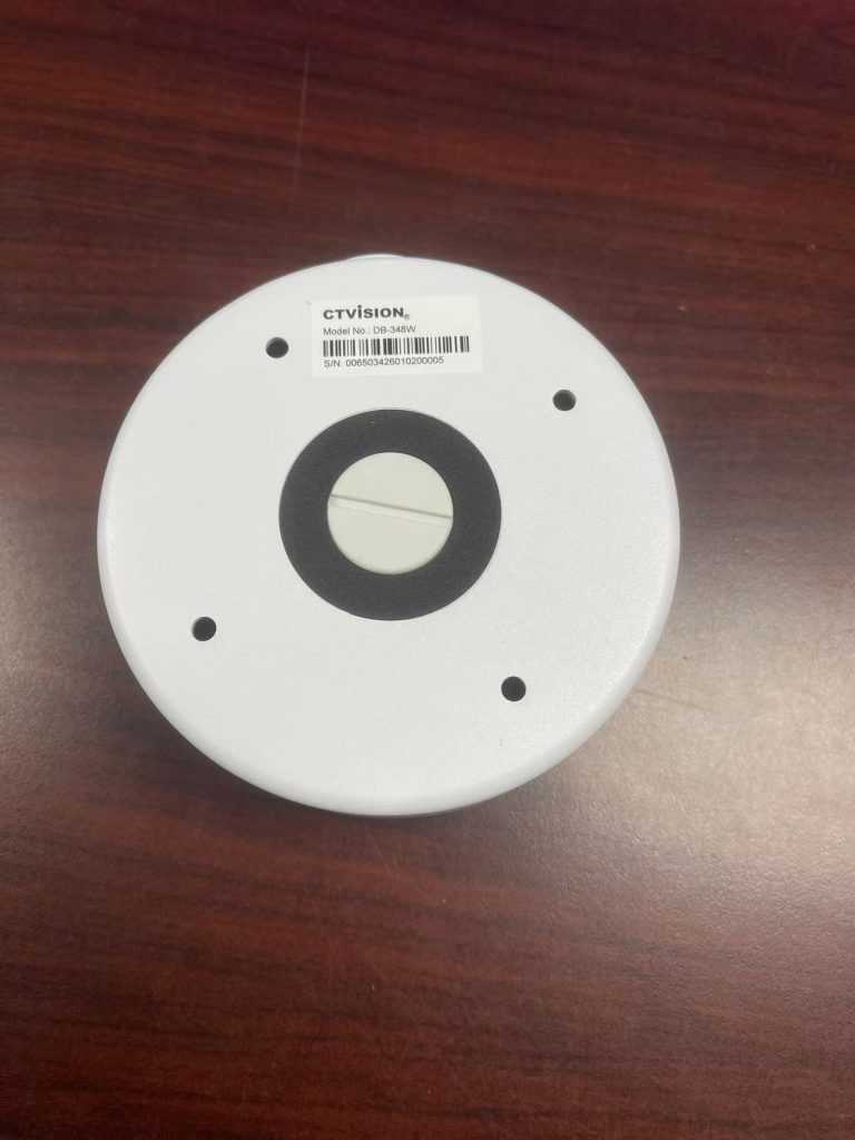 DB-348W (Junction Box White for CTvision IP-2288, IP-348LPR, IP-345) - Image 2