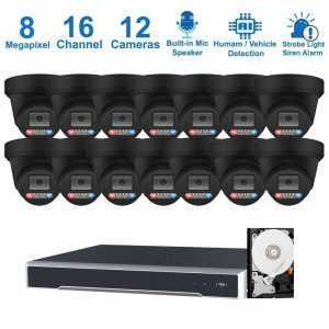 Security Camera System. 4K IP camera