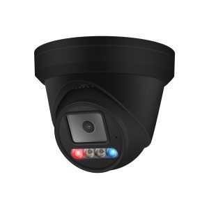 IP-2364E28B : (6MP Color Night-Vision Outdoor/Indoor Active Deterrence Turret IP Camera, 2-way Audio - Black)